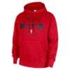 Chicago Bulls Nike 2025/26 Authentic Practice Club Pullover Hoodie - Red - Side View