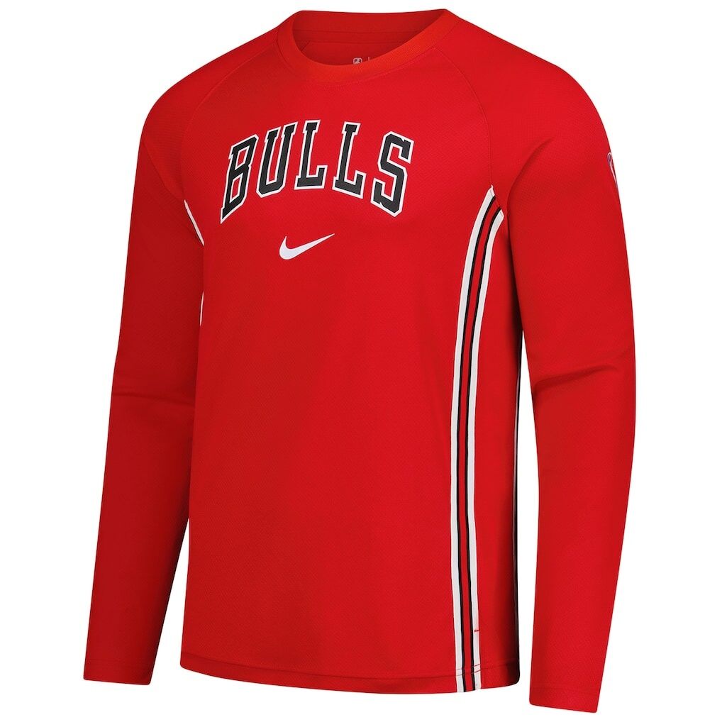 Chicago Bulls Nike 2025/26 Authentic Pre-Game Legend Dri-FIT Long Sleeve Shooting Shirt