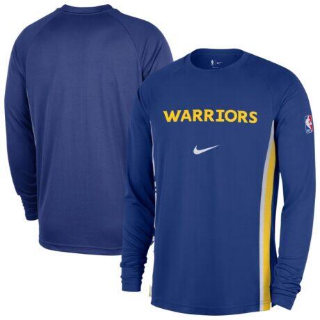 Golden State Warriors Nike 2025/26 Authentic Pre-Game Legend Dri-FIT Long Sleeve Shooting Shirt - Royal