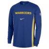 Golden State Warriors Nike 2025/26 Authentic Pre-Game Legend Dri-FIT Long Sleeve Shooting Shirt - - Side View