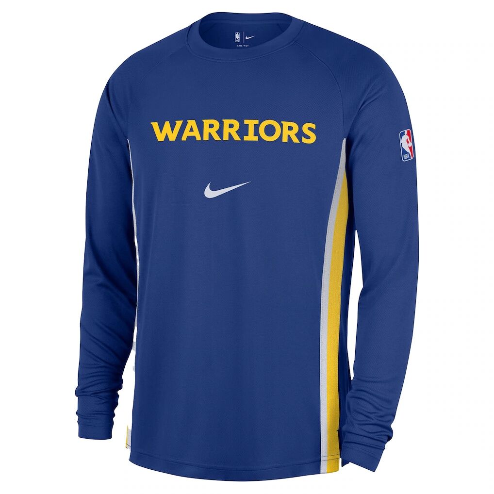 Golden State Warriors Nike 2025/26 Authentic Pre-Game Legend Dri-FIT Long Sleeve Shooting Shirt – Royal