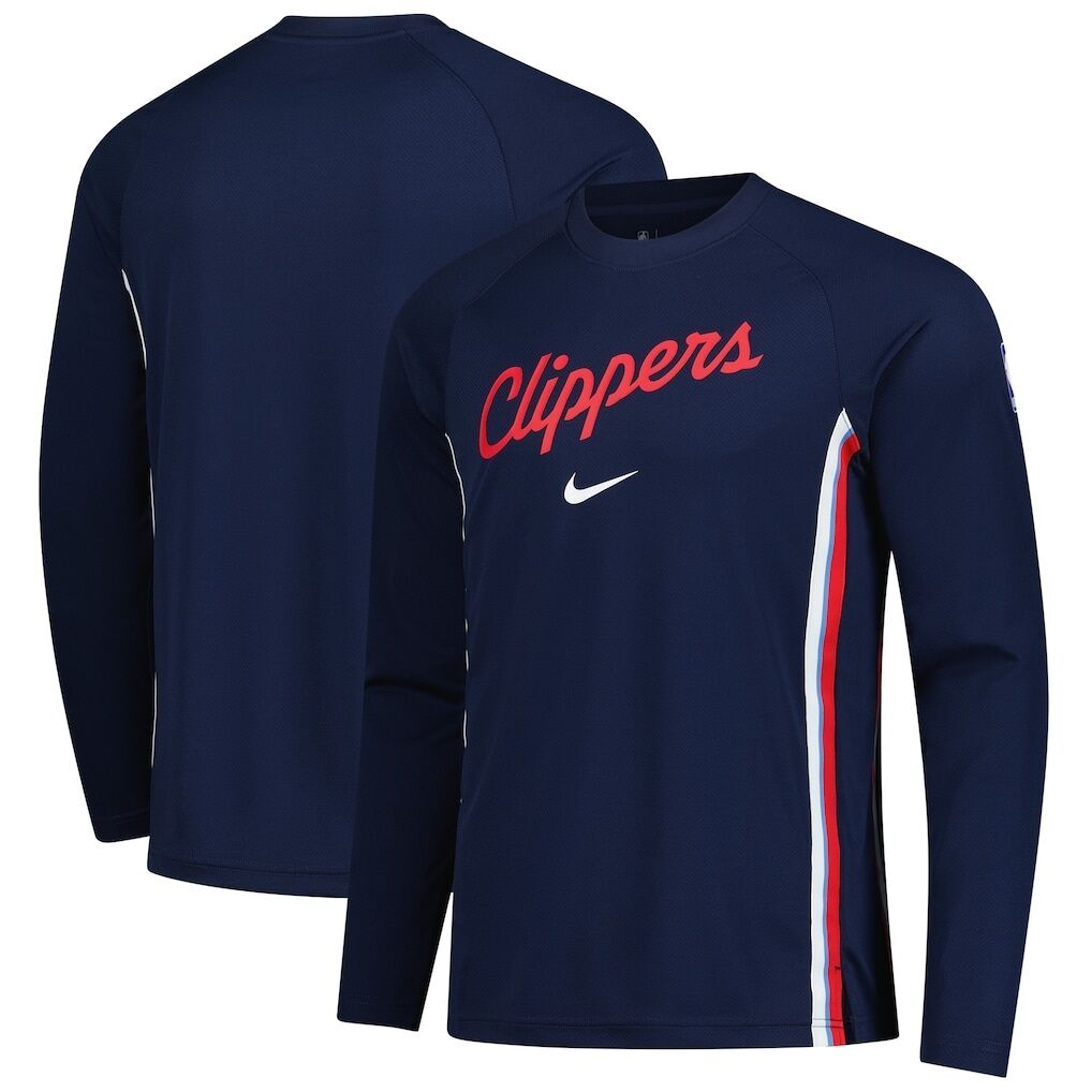 LA Clippers Nike 2025/26 Authentic Pre-Game Legend Dri-FIT Long Sleeve Shooting Shirt