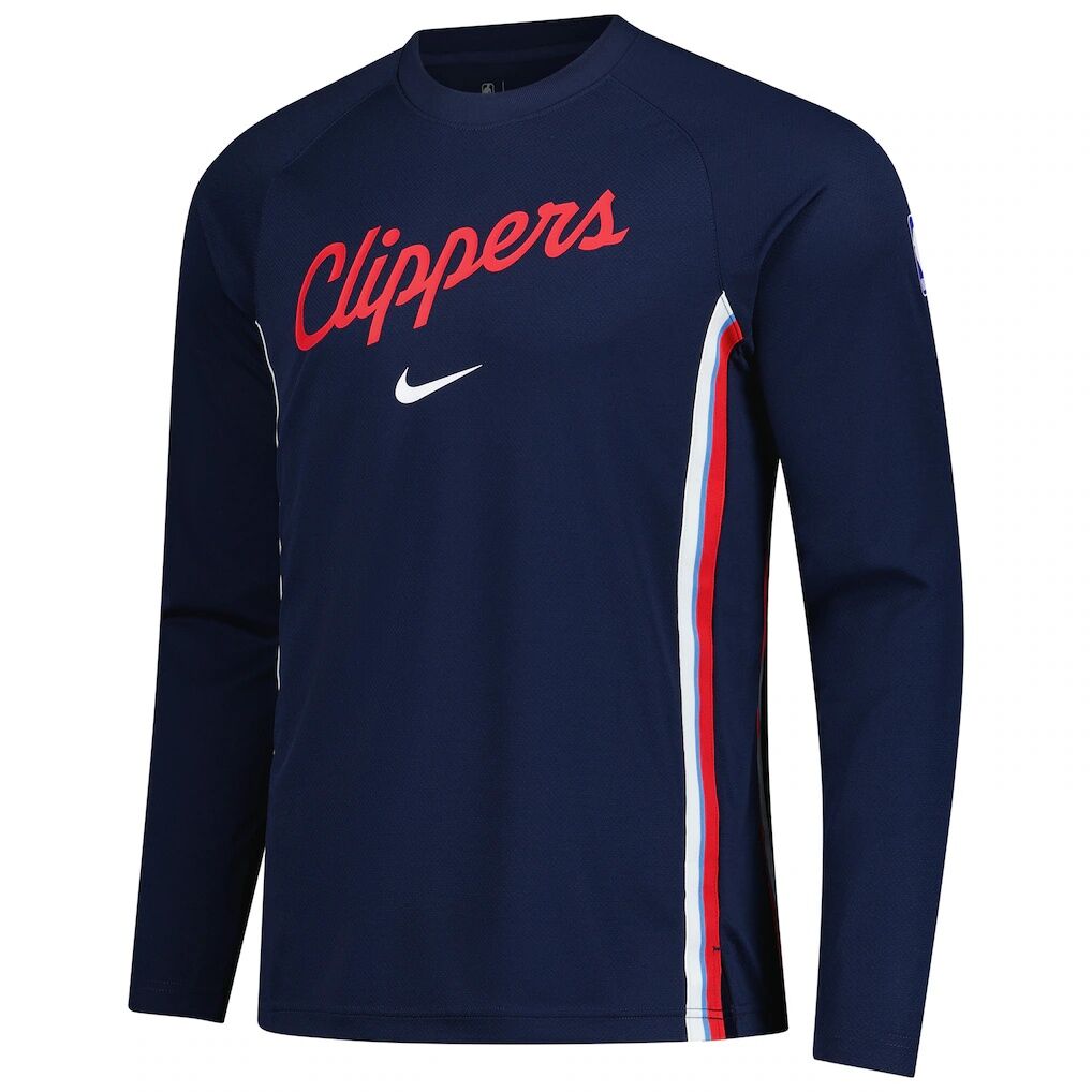 LA Clippers Nike 2025/26 Authentic Pre-Game Legend Dri-FIT Long Sleeve Shooting Shirt
