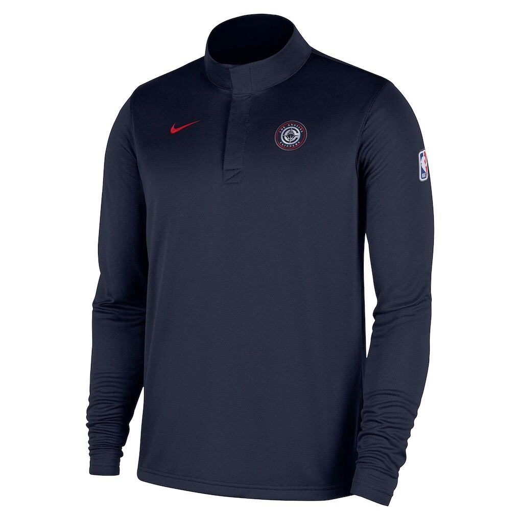 LA Clippers Nike 2025/26 Authentic Coaches Quarter-Zip Dri-Fit Top
