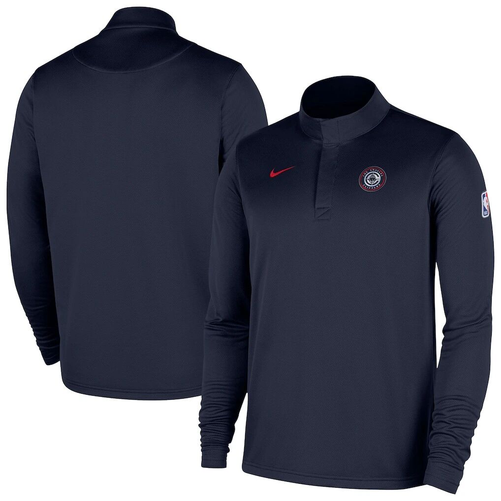 LA Clippers Nike 2025/26 Authentic Coaches Quarter-Zip Dri-Fit Top
