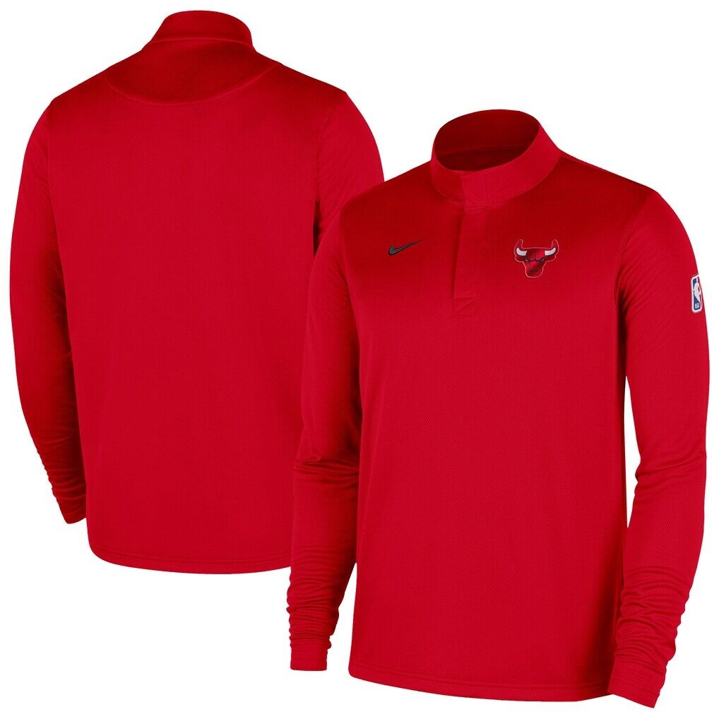 Chicago Bulls Nike 2025/26 Authentic Coaches Quarter-Zip Dri-Fit Top