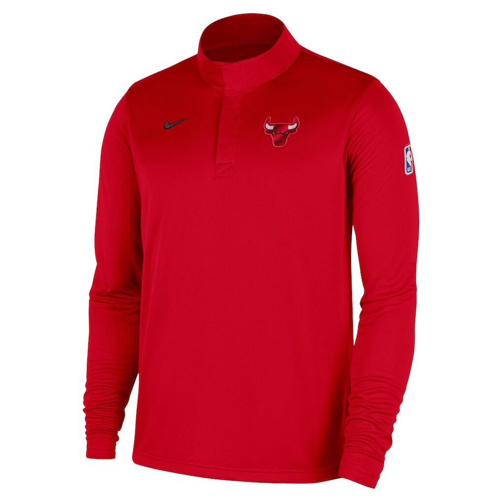 Chicago Bulls Nike 2025/26 Authentic Coaches Quarter-Zip Dri-Fit Top