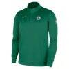 Boston Celtics Nike 2025/26 Authentic Coaches Quarter-Zip Dri-Fit Top - Kelly Green - Back View
