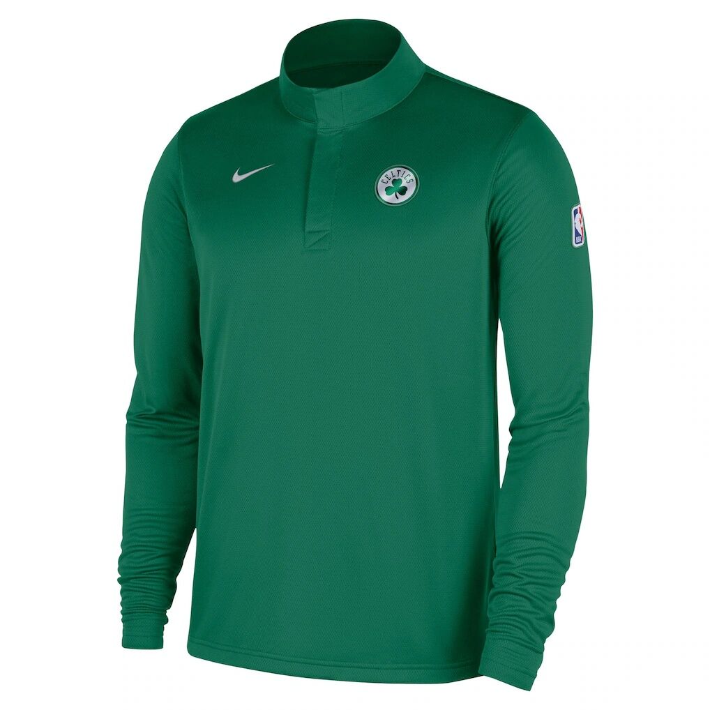 Boston Celtics Nike 2025/26 Authentic Coaches Quarter-Zip Dri-Fit Top – Kelly Green
