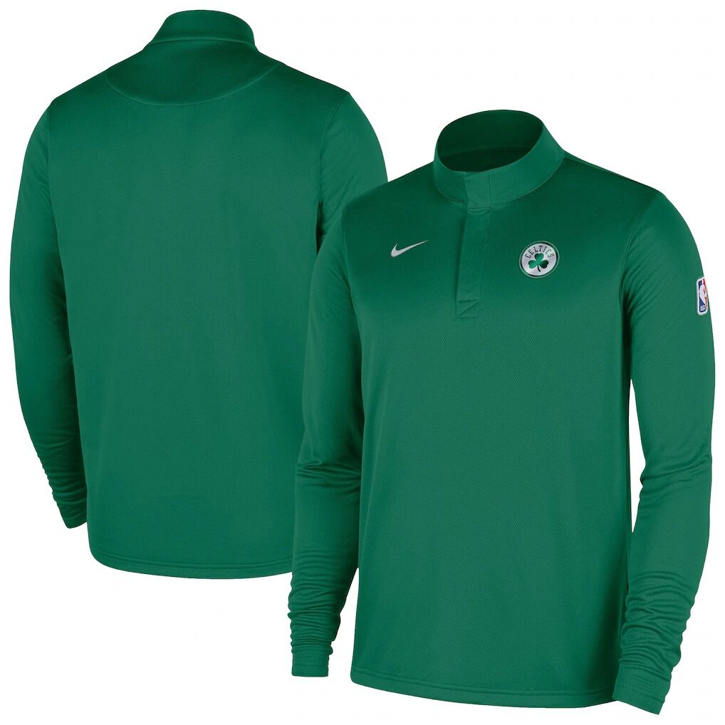 Boston Celtics Nike 2025/26 Authentic Coaches Quarter-Zip Dri-Fit Top – Kelly Green