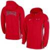 Chicago Bulls Nike Authentic On Court Zone Quarter-Zip Dri-FIT Hoodie Jacket - Red - Front View