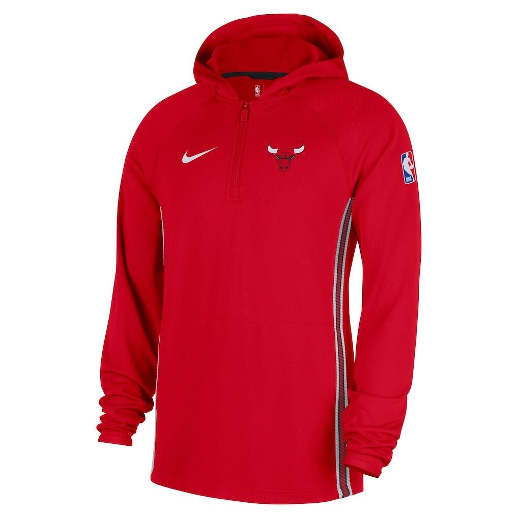 Chicago Bulls Nike Authentic On Court Zone Quarter-Zip Dri-FIT Hoodie Jacket
