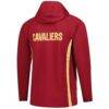 Cleveland Cavaliers Nike Authentic On Court Zone Quarter-Zip Dri-FIT Hoodie Jacket - - Side View