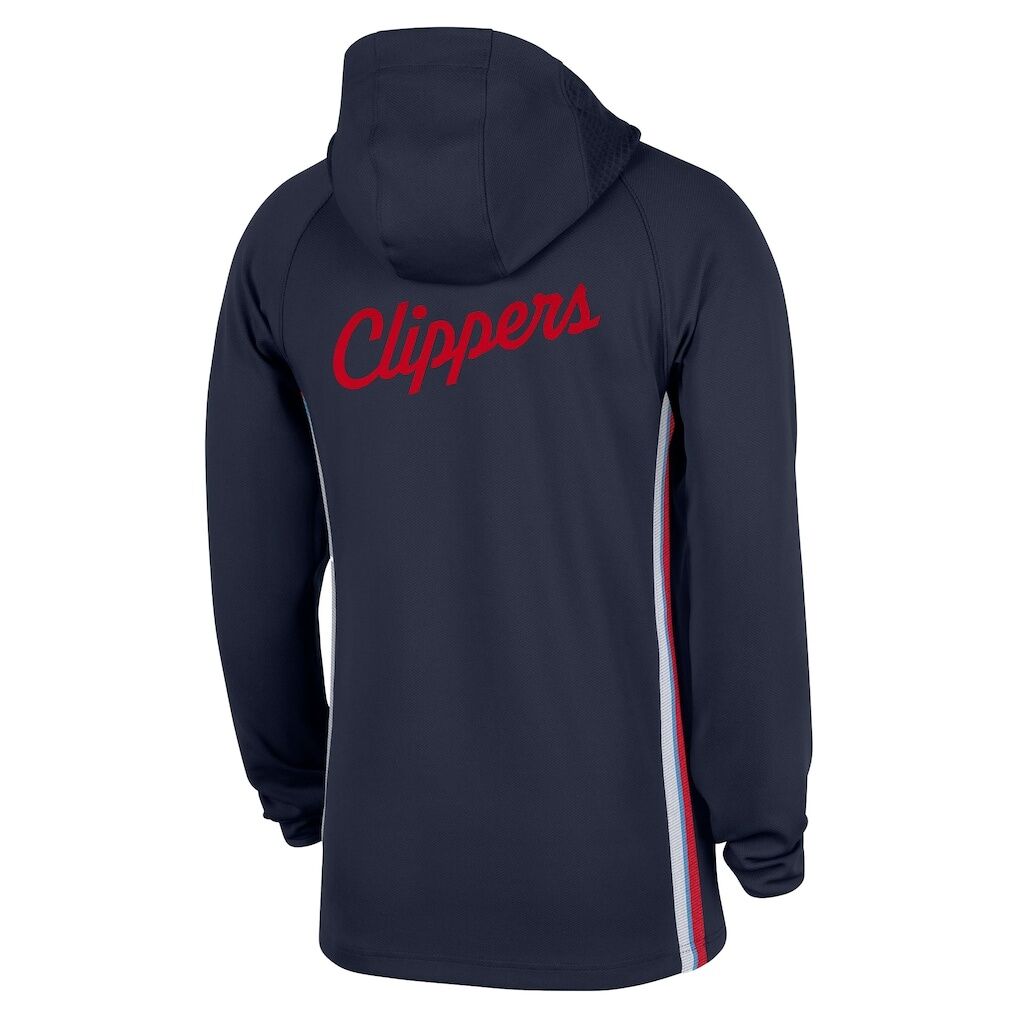 LA Clippers Nike Authentic On Court Zone Quarter-Zip Dri-FIT Hoodie Jacket