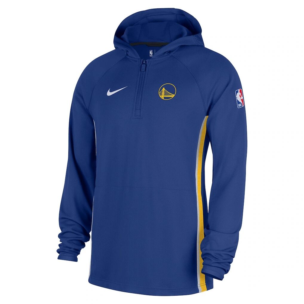 Golden State Warriors Nike Authentic On Court Zone Quarter-Zip Dri-FIT Hoodie Jacket