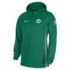 Boston Celtics Nike Authentic On Court Zone Quarter-Zip Dri-FIT Hoodie Jacket - - Back View