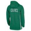 Boston Celtics Nike Authentic On Court Zone Quarter-Zip Dri-FIT Hoodie Jacket - - Side View