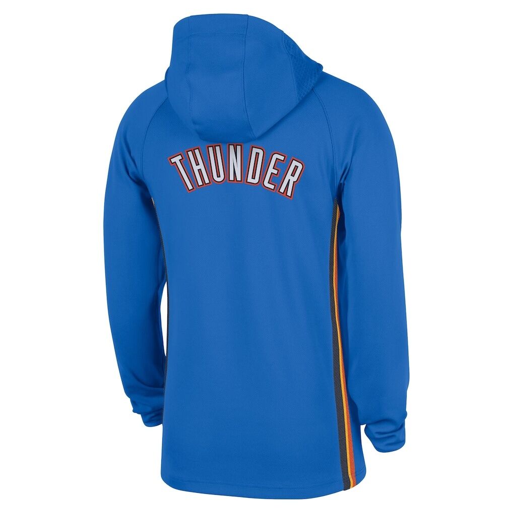 Oklahoma City Thunder Nike Authentic On Court Zone Quarter-Zip Dri-FIT Hoodie Jacket