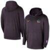 Golden State Warriors Nike Authentic Practice Yoga Restore Dri-Fit Pullover Hoodie - Black - Front View