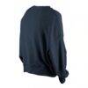 Atlanta Braves New Era Women's Boxy Mineral Wash Dolmen Sleeve Cropped Sweatshirt - Navy - Alt2
