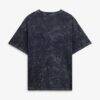 Milwaukee Brewers New Era Women's Mineral Wash Oversized T-Shirt - Navy - Side View