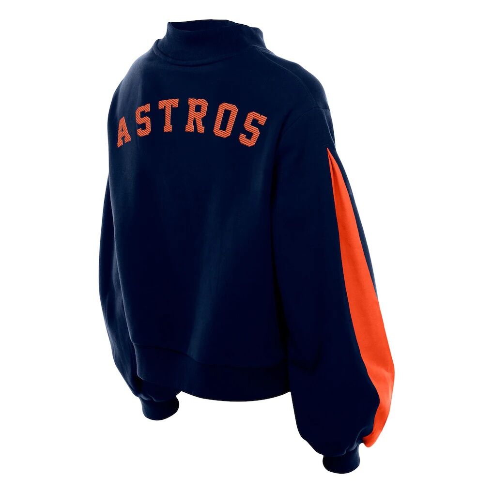Houston Astros New Era Women’s Mock Neck Balloon Sleeve Sweatshirt