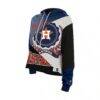 Houston Astros New Era Women's Upcycled Color Block Cropped Boxy Hoodie - - Side View