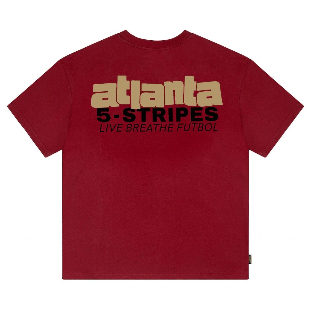 Atlanta United FC Live Breathe Futbol Unisex 5-Stripes T-Shirt