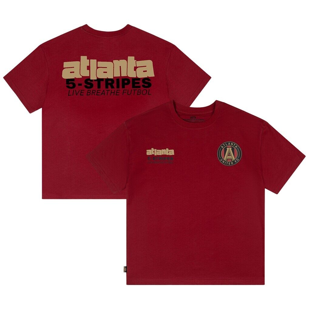 Atlanta United FC Live Breathe Futbol Unisex 5-Stripes T-Shirt