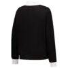 Minnesota Lynx New Era Women's Split Cropped Mock Neck Sweatshirt - Black - Detail View