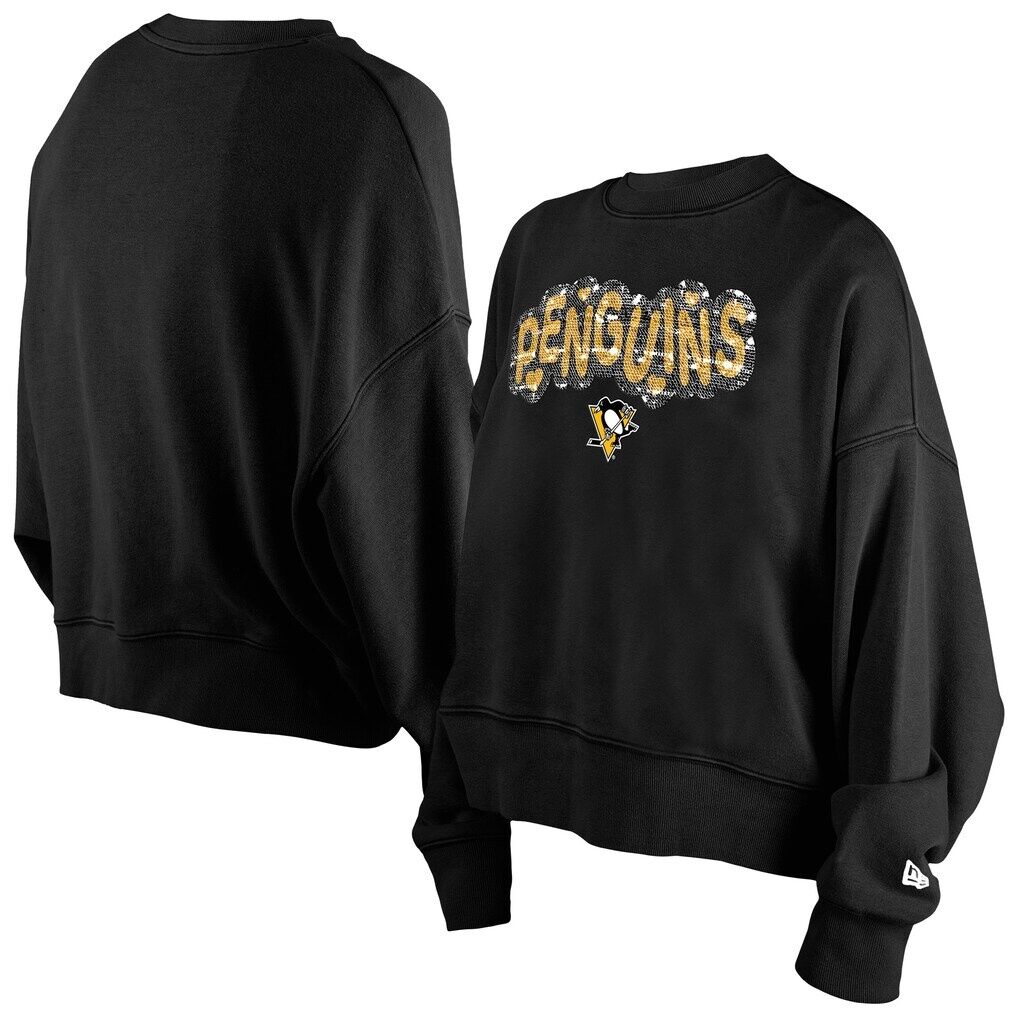 Pittsburgh Penguins New Era Girls Youth Flip Sequin Sweatshirt