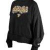 Pittsburgh Penguins New Era Girls Youth Flip Sequin Sweatshirt - Black - Side View