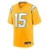 Ladd McConkey Los Angeles Chargers Nike Alternate Charger Power Game Player Jersey - Gold - Front View
