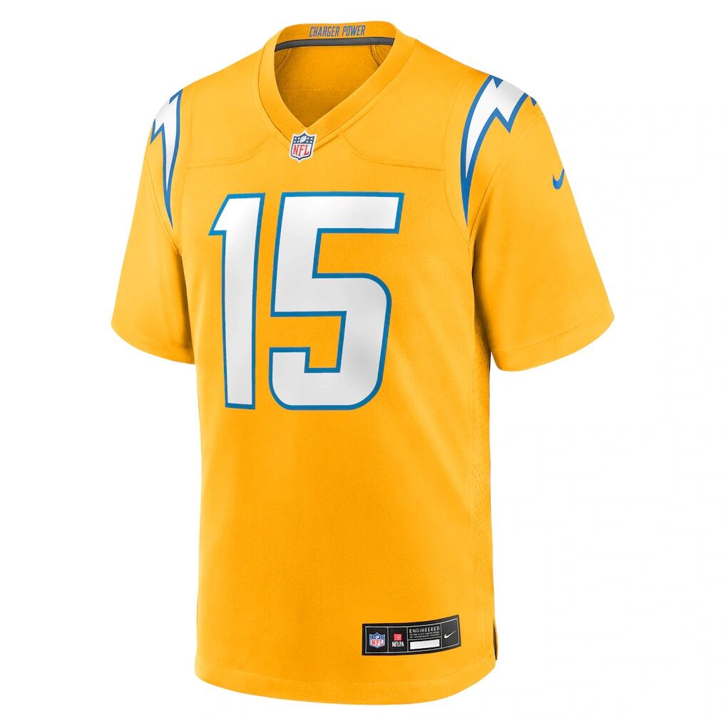 Ladd McConkey Los Angeles Chargers Nike Alternate Charger Power Game Player Jersey