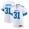 Kerby Joseph Detroit Lions Nike Game Jersey - White - Front View