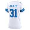 Kerby Joseph Detroit Lions Nike Women's Game Jersey - White - Detail View