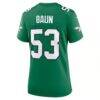 Zack Baun Philadelphia Eagles Nike Women's Alternate Game Jersey - Kelly Green - Detail View