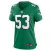 Zack Baun Philadelphia Eagles Nike Women's Alternate Game Jersey - Kelly Green - Side View