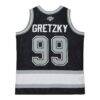 Wayne Gretzky Los Angeles Kings Mitchell & Ness Unisex Maxxed Out Fashion Basketball Jersey - Black - Detail View