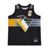 Mario Lemieux Pittsburgh Penguins Mitchell & Ness Unisex Maxxed Out Fashion Basketball Jersey - Black - Front View