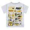 Alabama State Hornets Vive La Fete Toddler Impressions Artwork T-Shirt - White - Detail View