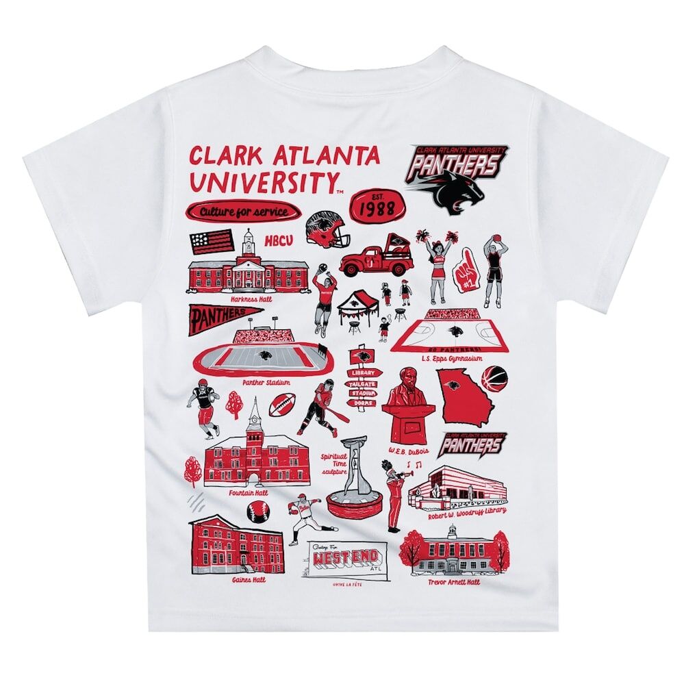 Clark Atlanta University Panthers Vive La Fete Toddler Impressions Artwork T-Shirt