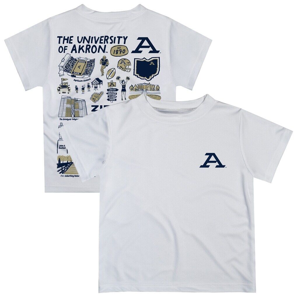Akron Zips Vive La Fete Toddler Impressions Artwork T-Shirt