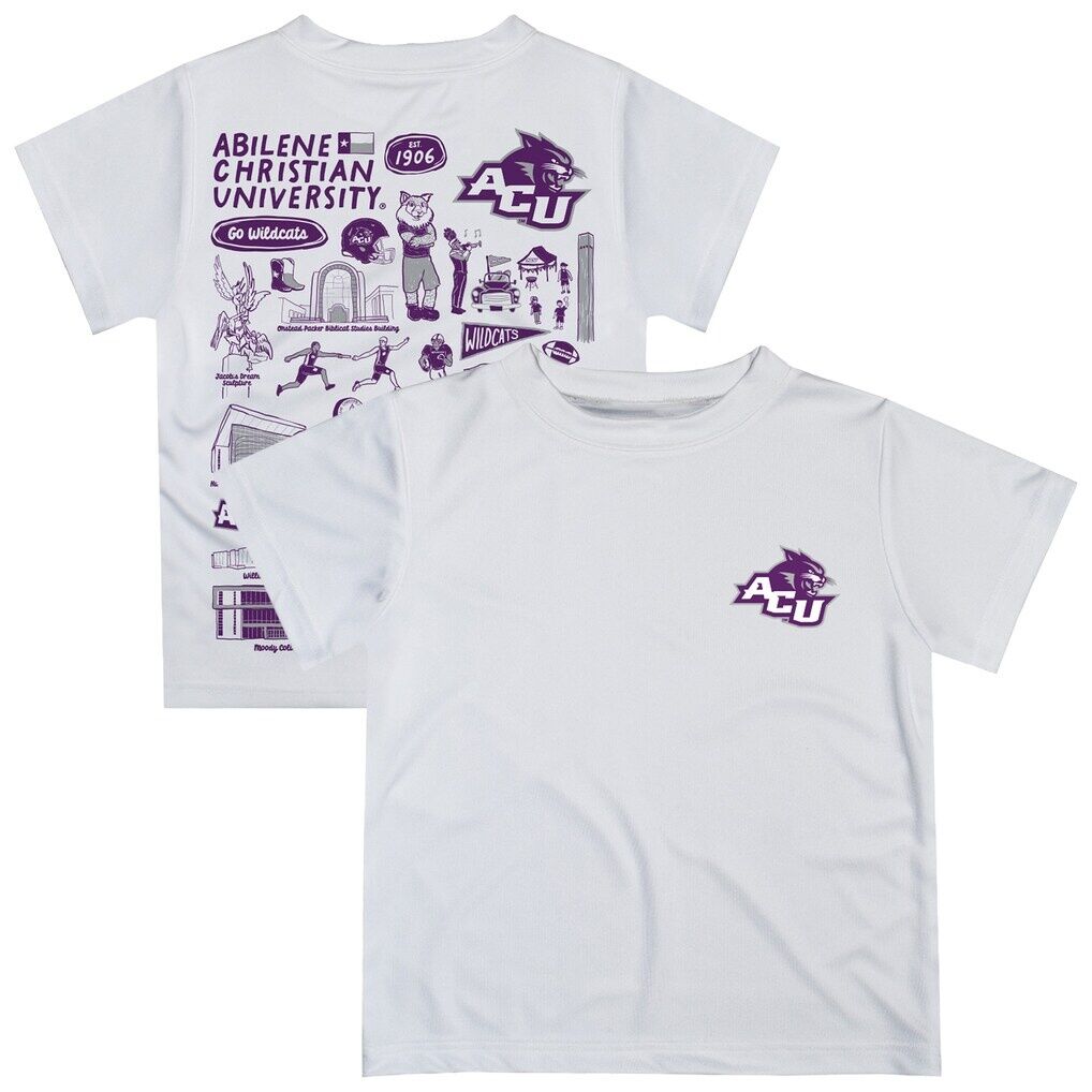Abilene Christian University Wildcats Vive La Fete Youth Impressions Artwork T-Shirt