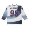 Wayne Gretzky Los Angeles Kings Mitchell & Ness 1995-96 Power Play Jersey - White - Detail View