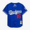 Hideo Nomo Los Angeles Dodgers Mitchell & Ness Cooperstown Collection Mesh Batting Practice Button-Up Jersey - - Front View