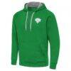New York Knicks Antigua St. Patrick's Day Victory Raglan Pullover Hoodie - Kelly Green - Side View