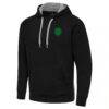 Boston Celtics Antigua St. Patrick's Day Victory Raglan Pullover Hoodie - Black - Side View