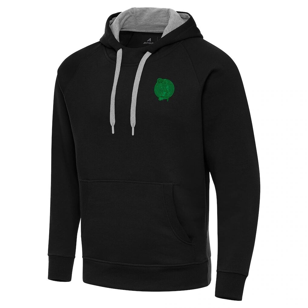 Boston Celtics Antigua St. Patrick's Day Victory Raglan Pullover Hoodie