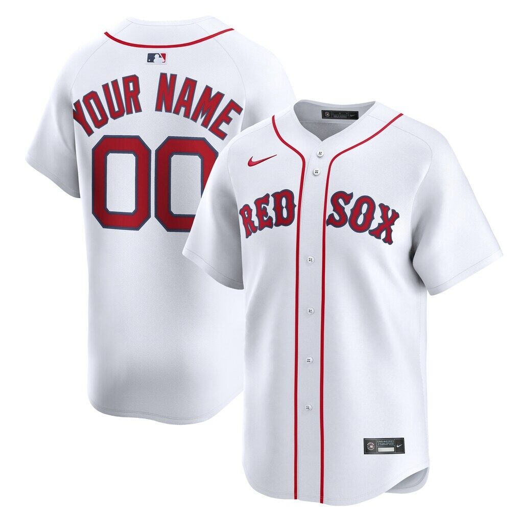 Boston Red Sox Nike Home Limited Custom Jersey